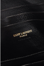 Saint Laurent Mini Lou With Chain Bag in Matt Gold, view 7, click to view large image.