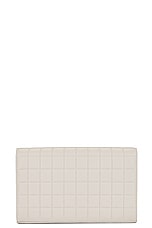 Saint Laurent Cassandre Wallet On Chain in Crema Soft, view 3, click to view large image.