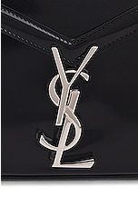 Saint Laurent Mini Cassandra Top Handle Bag in Noir, view 8, click to view large image.