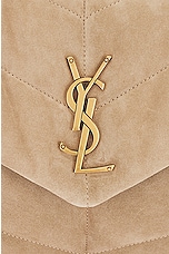 Saint Laurent Small Puffer Chain Bag in Matt Gold, view 8, click to view large image.