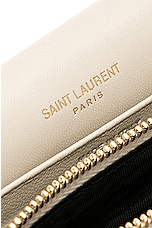 Saint Laurent Cassandre Wallet On Chain Bag in Crema Soft, view 7, click to view large image.