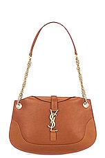 Saint Laurent Shoulder Chain Bag in Brick, view 1, click to view large image.