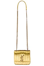 Saint Laurent Small Vicky Chain Bag in Anis, view 1, click to view large image.