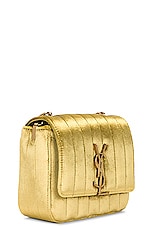 Saint Laurent Small Vicky Chain Bag in Anis, view 5, click to view large image.