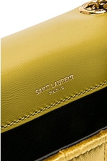 Saint Laurent Small Vicky Chain Bag in Anis, view 7, click to view large image.