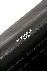 Saint Laurent Cassandre Flap Pouch in Noir, view 6, click to view large image.