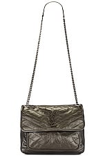 Saint Laurent Medium Niki Chain Bag in Light Musk, view 6, click to view large image.