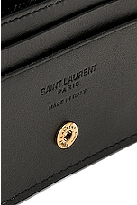 Saint Laurent Business Card Case in Noir, view 5, click to view large image.
