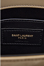 Saint Laurent Mini Cassandra Top Handle Bag in Matt Gold, view 7, click to view large image.
