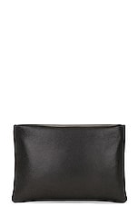 Saint Laurent Small Calypso Pillow Pouch in Noir, view 3, click to view large image.