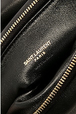 Saint Laurent Small Calypso Pillow Pouch in Noir, view 6, click to view large image.