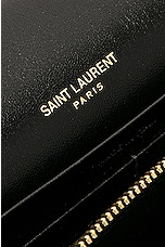 Saint Laurent Classic Cassandre Chain Wallet Bag in Noir, view 6, click to view large image.