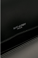 Saint Laurent Kate Tassel Clutch in Nero, view 6, click to view large image.