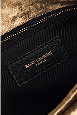 Saint Laurent Small Puffer Chain Bag in Dark Vintage Olive, view 7, click to view large image.