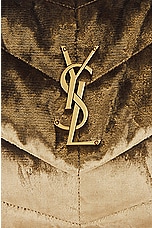 Saint Laurent Small Puffer Chain Bag in Dark Vintage Olive, view 8, click to view large image.