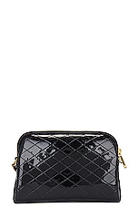 Saint Laurent Gaby Zipped Pouch With Chain Bag in Noir, view 4, click to view large image.