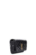 Saint Laurent Gaby Chain Phone Holder Bag in Noir, view 4, click to view large image.
