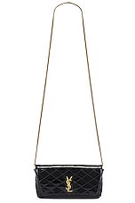 Saint Laurent Gaby Chain Phone Holder Bag in Noir, view 6, click to view large image.