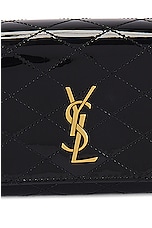 Saint Laurent Gaby Chain Phone Holder Bag in Noir, view 8, click to view large image.