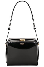 Saint Laurent New Box Shoulder Bag in Nero, view 3, click to view large image.