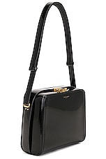 Saint Laurent New Box Shoulder Bag in Nero, view 5, click to view large image.