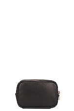Saint Laurent Baby Cassandre Cosmetic Pouch in Noir, view 2, click to view large image.
