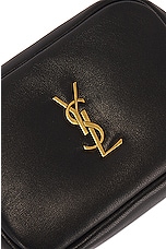 Saint Laurent Baby Cassandre Cosmetic Pouch in Noir, view 6, click to view large image.