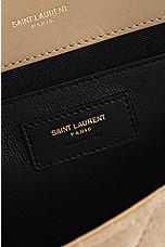 Saint Laurent Envelope Chain Bag in Matt Gold, view 7, click to view large image.