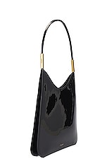 Saint Laurent New Sac Hobo Bag in Noir, view 4, click to view large image.