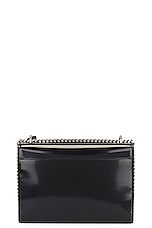 Saint Laurent Medium Sunset Chain Bag in Noir, view 3, click to view large image.