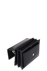 Saint Laurent Medium Sunset Chain Bag in Noir, view 5, click to view large image.