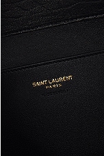 Saint Laurent Saint Lauren Large Cassandre Envelope Pouch in Noir, view 6, click to view large image.