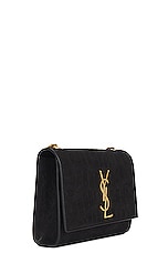 Saint Laurent Small Kate Chain Bag in Nero, view 4, click to view large image.
