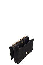Saint Laurent Small Kate Chain Bag in Nero, view 5, click to view large image.