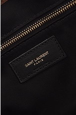 Saint Laurent Le Pochon Tote Bag in Dark Sigaro & Natural Beige, view 6, click to view large image.
