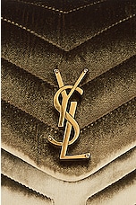 Saint Laurent Small Loulou Chain Bag in Dark Vintage Olive, view 8, click to view large image.