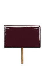 Saint Laurent Kate Tassel Chain Wallet Bag in Dark Red Wine, view 4, click to view large image.