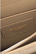 Saint Laurent Small Sunset Chain Bag in Matt Gold, view 7, click to view large image.