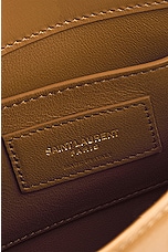 Saint Laurent Mini Manhattan Crossbody Bag in Tabac Brown, view 6, click to view large image.