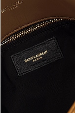 Saint Laurent Small Puffer Chain Bag in Praline, view 7, click to view large image.