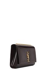 Saint Laurent Medium Kate Chain Bag in Spicy Chocolate, view 4, click to view large image.