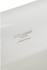 Saint Laurent Small Le Anne-marie Shoulder Bag in White Powder, view 6, click to view large image.