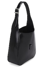 Saint Laurent Small Le 5 A 7 Supple Shoulder Bag in Noir, view 5, click to view large image.