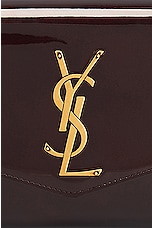 Saint Laurent Uptown Wallet On Chain Bag in Burgundy, view 8, click to view large image.