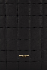 Saint Laurent Mini Shopping Bag in Noir, view 7, click to view large image.