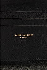 Saint Laurent Compact Calypso Pillow Wallet in Noir, view 5, click to view large image.