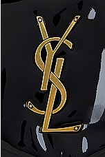 Saint Laurent Calypso Chain Bag in Noir, view 8, click to view large image.