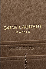 Saint Laurent Cassandre Classic Chain Wallet Bag in Dusty Grey, view 7, click to view large image.