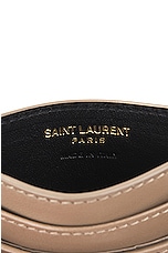 Saint Laurent Cassandre Credit Card Case in Dusty Grey, view 5, click to view large image.