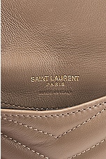 Saint Laurent Cassandre Zipped Fragments Credit Card Case in Dusty Grey, view 5, click to view large image.
